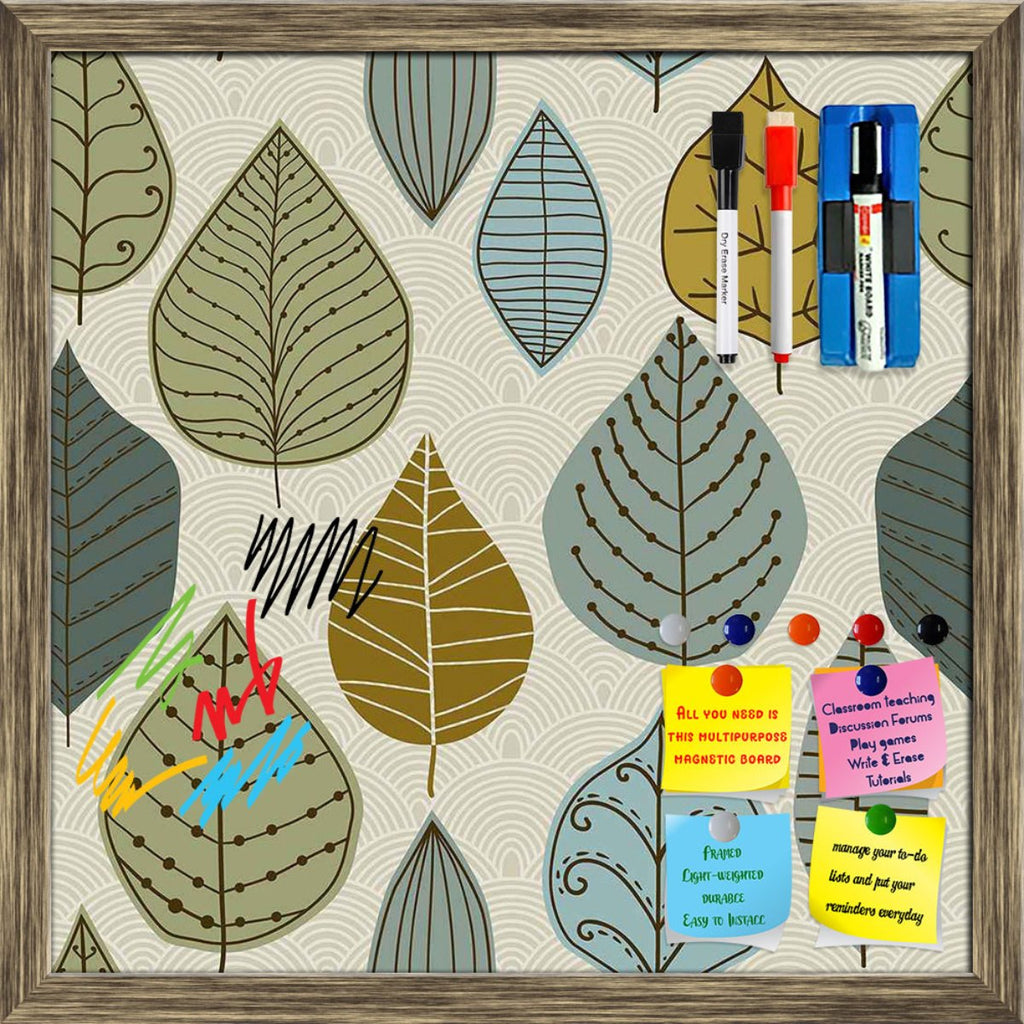 Autumn Leaf Framed Magnetic Dry Erase Board | Combo with Magnet Buttons & Markers-Magnetic Boards Framed-MGB_FR-IC 5007405 IC 5007405, Abstract Expressionism, Abstracts, Ancient, Art and Paintings, Black and White, Decorative, Digital, Digital Art, Drawing, Fashion, Graphic, Historical, Illustrations, Medieval, Modern Art, Nature, Paintings, Patterns, Retro, Scenic, Seasons, Semi Abstract, Signs, Signs and Symbols, Vintage, White, autumn, leaf, framed, magnetic, dry, erase, board, printed, whiteboard, with,