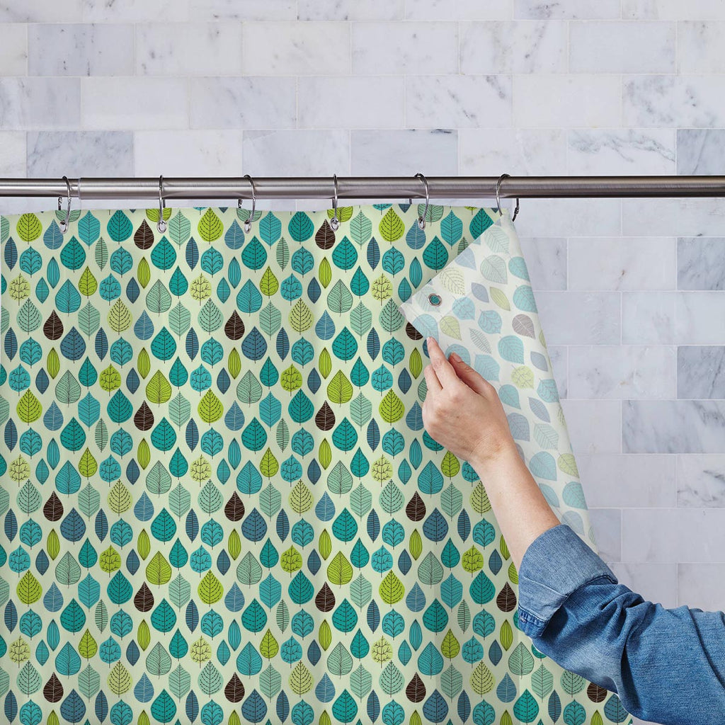 Autumn Leaf Washable Waterproof Shower Curtain-Shower Curtains-CUR_SH-IC 5007406 IC 5007406, Abstract Expressionism, Abstracts, Ancient, Art and Paintings, Black and White, Decorative, Digital, Digital Art, Drawing, Fashion, Graphic, Historical, Illustrations, Medieval, Modern Art, Nature, Paintings, Patterns, Retro, Scenic, Seasons, Semi Abstract, Signs, Signs and Symbols, Vintage, White, autumn, leaf, washable, waterproof, shower, curtain, abstract, art, background, branch, decor, decoration, design, eleg