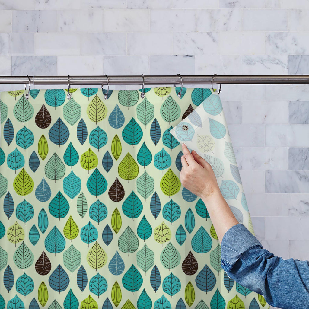 Autumn Leaf D2 Washable Waterproof Shower Curtain-Shower Curtains-CUR_SH-IC 5007406 IC 5007406, Abstract Expressionism, Abstracts, Ancient, Art and Paintings, Black and White, Decorative, Digital, Digital Art, Drawing, Fashion, Graphic, Historical, Illustrations, Medieval, Modern Art, Nature, Paintings, Patterns, Retro, Scenic, Seasons, Semi Abstract, Signs, Signs and Symbols, Vintage, White, autumn, leaf, d2, washable, waterproof, shower, curtain, abstract, art, background, branch, decor, decoration, desig