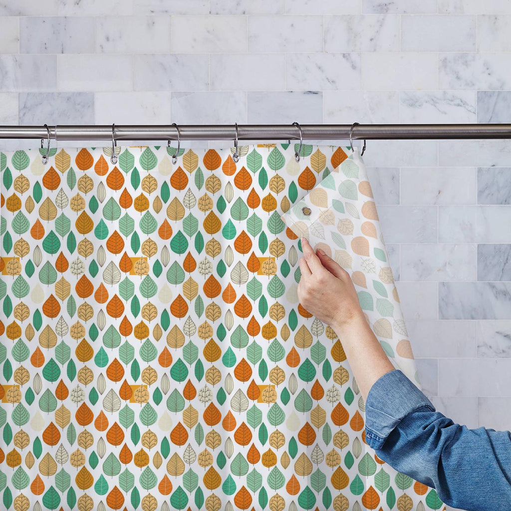 Leaf Art Washable Waterproof Shower Curtain-Shower Curtains-CUR_SH-IC 5007407 IC 5007407, Abstract Expressionism, Abstracts, Ancient, Art and Paintings, Black and White, Decorative, Digital, Digital Art, Drawing, Fashion, Graphic, Historical, Illustrations, Medieval, Modern Art, Nature, Paintings, Patterns, Retro, Scenic, Seasons, Semi Abstract, Signs, Signs and Symbols, Vintage, White, leaf, art, washable, waterproof, shower, curtain, abstract, autumn, background, branch, decor, decoration, design, eleganc