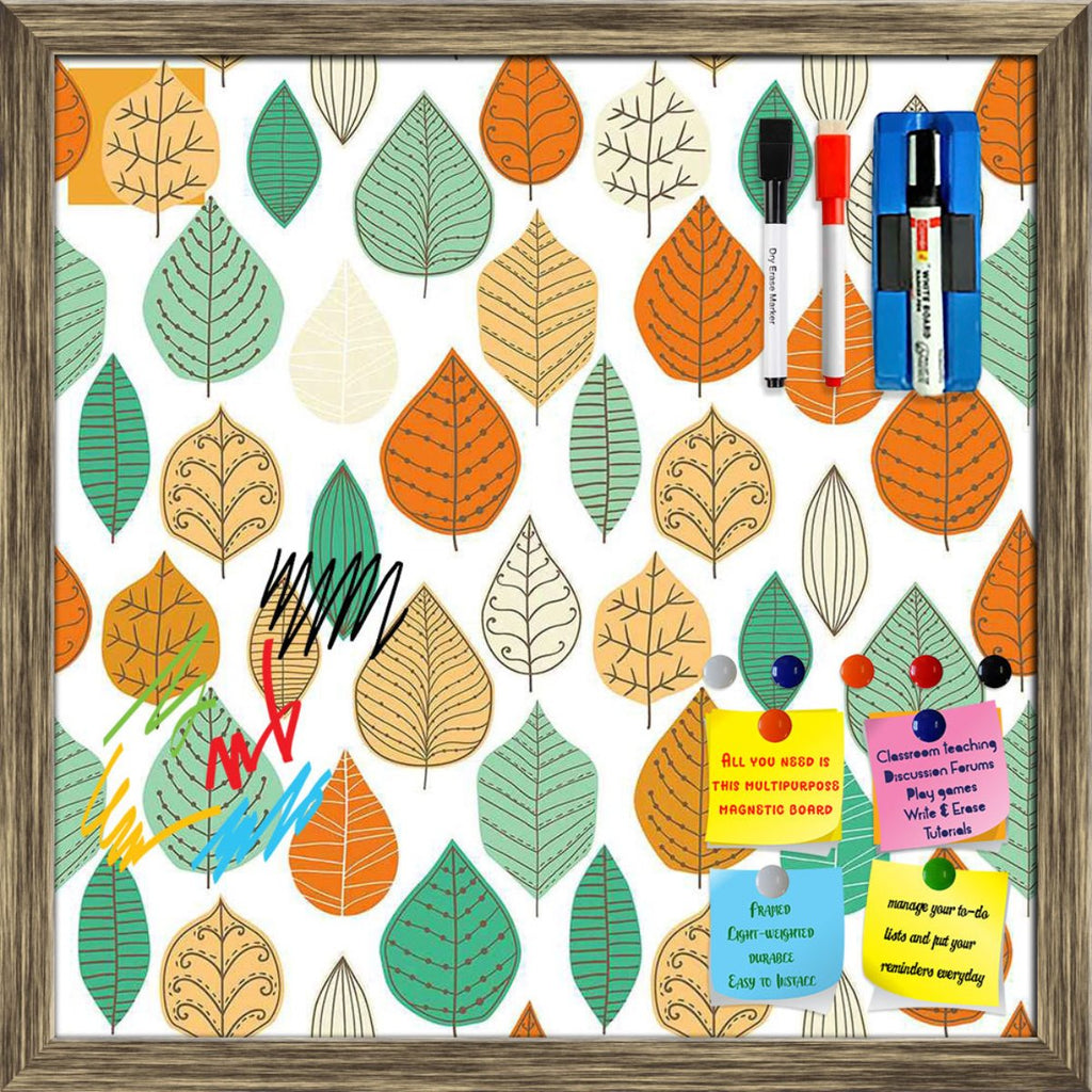 Leaf Art Framed Magnetic Dry Erase Board | Combo with Magnet Buttons & Markers-Magnetic Boards Framed-MGB_FR-IC 5007407 IC 5007407, Abstract Expressionism, Abstracts, Ancient, Art and Paintings, Black and White, Decorative, Digital, Digital Art, Drawing, Fashion, Graphic, Historical, Illustrations, Medieval, Modern Art, Nature, Paintings, Patterns, Retro, Scenic, Seasons, Semi Abstract, Signs, Signs and Symbols, Vintage, White, leaf, art, framed, magnetic, dry, erase, board, printed, whiteboard, with, 4, ma