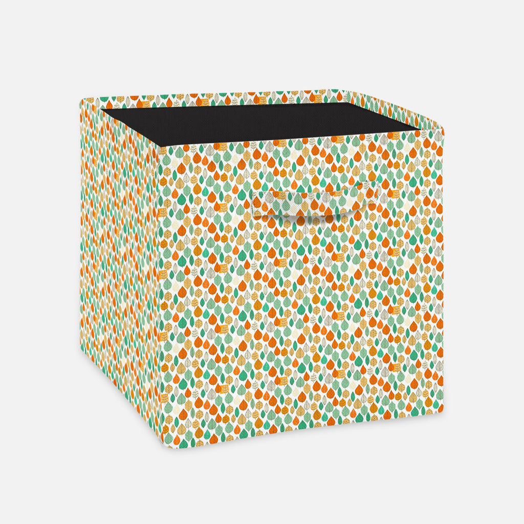 Leaf Art Foldable Open Storage Bin | Organizer Box, Toy Basket, Shelf Box, Laundry Bag | Canvas Fabric-Storage Bins-STR_BI_CB-IC 5007407 IC 5007407, Abstract Expressionism, Abstracts, Ancient, Art and Paintings, Black and White, Decorative, Digital, Digital Art, Drawing, Fashion, Graphic, Historical, Illustrations, Medieval, Modern Art, Nature, Paintings, Patterns, Retro, Scenic, Seasons, Semi Abstract, Signs, Signs and Symbols, Vintage, White, leaf, art, foldable, open, storage, bin, organizer, box, toy, b