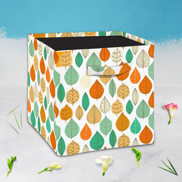Leaf Art D1 Foldable Open Storage Bin | Organizer Box, Toy Basket, Shelf Box, Laundry Bag | Canvas Fabric-Storage Bins-STR_BI_CB-IC 5007407 IC 5007407, Abstract Expressionism, Abstracts, Ancient, Art and Paintings, Black and White, Decorative, Digital, Digital Art, Drawing, Fashion, Graphic, Historical, Illustrations, Medieval, Modern Art, Nature, Paintings, Patterns, Retro, Scenic, Seasons, Semi Abstract, Signs, Signs and Symbols, Vintage, White, leaf, art, d1, foldable, open, storage, bin, organizer, box,