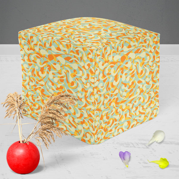 Curly Elements Footstool Footrest Puffy Pouffe Ottoman Bean Bag | Canvas Fabric-Footstools-FST_CB_BN-IC 5007408 IC 5007408, Abstract Expressionism, Abstracts, Art and Paintings, Black, Black and White, Circle, Digital, Digital Art, Drawing, Fashion, Graphic, Illustrations, Patterns, Retro, Semi Abstract, Signs, Signs and Symbols, curly, elements, puffy, pouffe, ottoman, footstool, footrest, bean, bag, canvas, fabric, abstract, art, background, blue, collection, decoration, design, element, ellipse, flourish