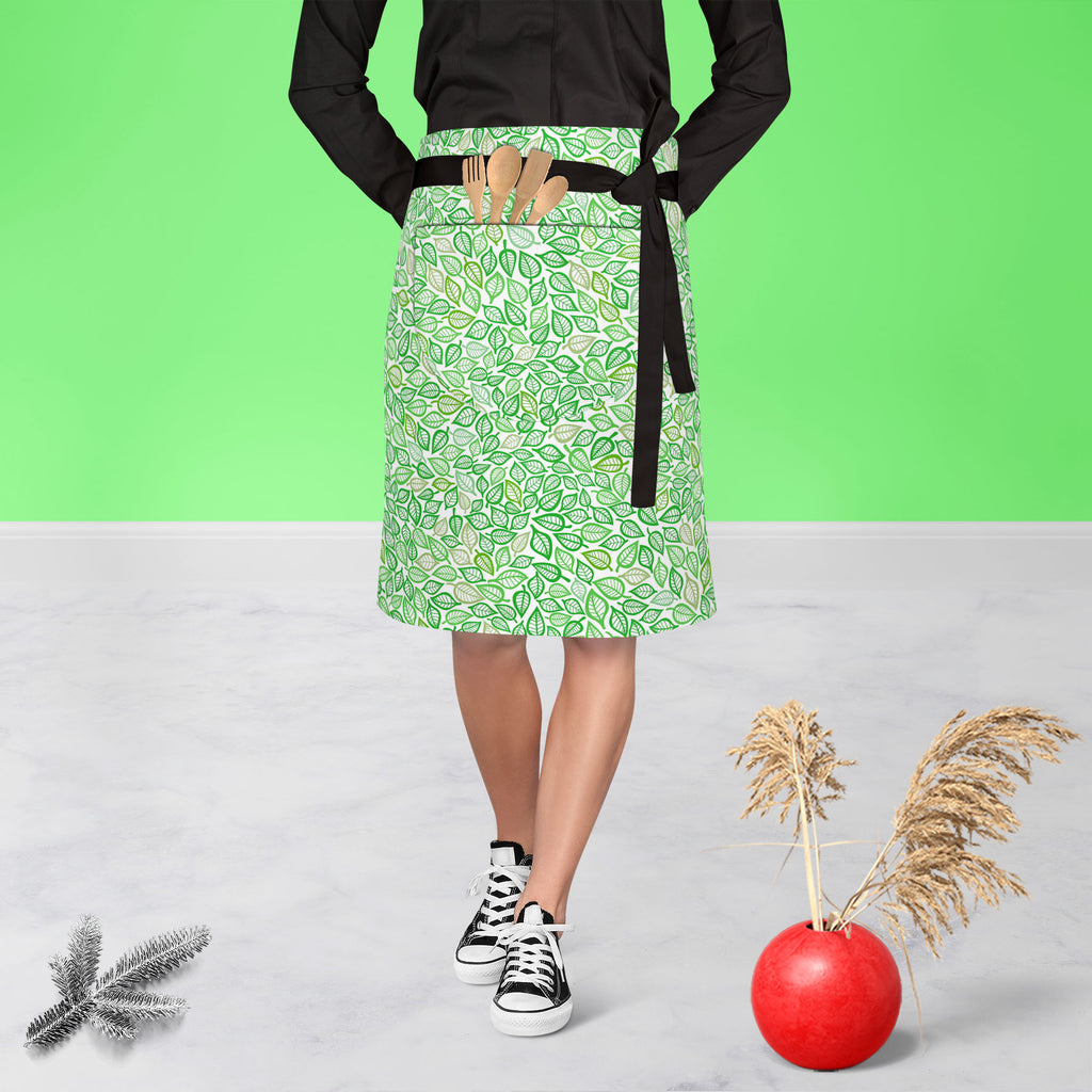 Artistic Leaf Apron | Adjustable, Free Size & Waist Tiebacks-Apron Waist to Knee-APR_WS_KN-IC 5007409 IC 5007409, Abstract Expressionism, Abstracts, Art and Paintings, Black and White, Decorative, Digital, Digital Art, Drawing, Fashion, Graphic, Illustrations, Modern Art, Nature, Patterns, Retro, Scenic, Seasons, Semi Abstract, Signs, Signs and Symbols, White, artistic, leaf, apron, adjustable, free, size, waist, tiebacks, abstract, art, autumn, background, beautiful, beauty, curve, decor, decoration, desig