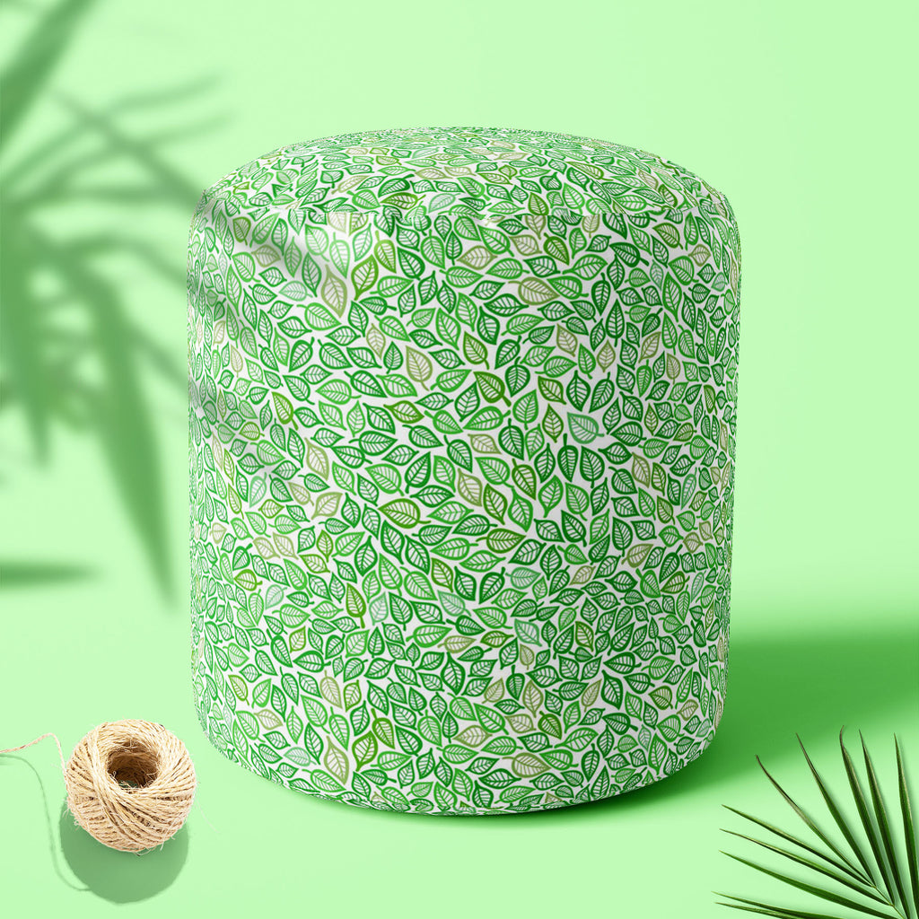 Artistic Leaf Footstool Footrest Puffy Pouffe Ottoman Bean Bag | Canvas Fabric-Footstools-FST_CB_BN-IC 5007409 IC 5007409, Abstract Expressionism, Abstracts, Art and Paintings, Black and White, Decorative, Digital, Digital Art, Drawing, Fashion, Graphic, Illustrations, Modern Art, Nature, Patterns, Retro, Scenic, Seasons, Semi Abstract, Signs, Signs and Symbols, White, artistic, leaf, footstool, footrest, puffy, pouffe, ottoman, bean, bag, canvas, fabric, abstract, art, autumn, background, beautiful, beauty