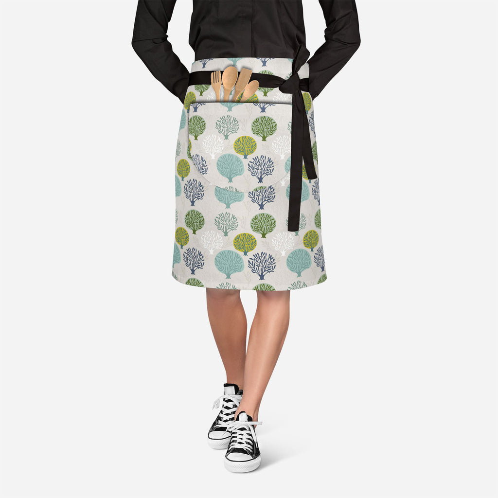 Leaf Art Apron | Adjustable, Free Size & Waist Tiebacks-Apron Waist to Feet-APR_WS_KN-IC 5007410 IC 5007410, Abstract Expressionism, Abstracts, Ancient, Art and Paintings, Black and White, Decorative, Digital, Digital Art, Drawing, Fashion, Graphic, Historical, Illustrations, Medieval, Modern Art, Nature, Paintings, Patterns, Retro, Scenic, Seasons, Semi Abstract, Signs, Signs and Symbols, Vintage, White, leaf, art, apron, adjustable, free, size, waist, tiebacks, abstract, autumn, background, branch, decor,