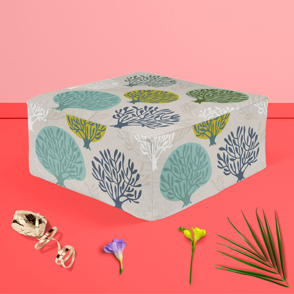 Leaf Art D2 Footstool Footrest Puffy Pouffe Ottoman Bean Bag | Canvas Fabric-Footstools-FST_CB_BN-IC 5007410 IC 5007410, Abstract Expressionism, Abstracts, Ancient, Art and Paintings, Black and White, Decorative, Digital, Digital Art, Drawing, Fashion, Graphic, Historical, Illustrations, Medieval, Modern Art, Nature, Paintings, Patterns, Retro, Scenic, Seasons, Semi Abstract, Signs, Signs and Symbols, Vintage, White, leaf, art, d2, footstool, footrest, puffy, pouffe, ottoman, bean, bag, canvas, fabric, abst