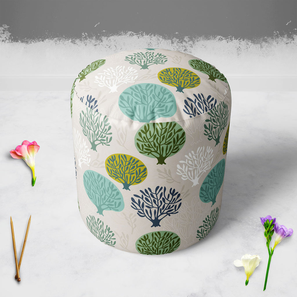 Leaf Art D2 Footstool Footrest Puffy Pouffe Ottoman Bean Bag | Canvas Fabric-Footstools-FST_CB_BN-IC 5007410 IC 5007410, Abstract Expressionism, Abstracts, Ancient, Art and Paintings, Black and White, Decorative, Digital, Digital Art, Drawing, Fashion, Graphic, Historical, Illustrations, Medieval, Modern Art, Nature, Paintings, Patterns, Retro, Scenic, Seasons, Semi Abstract, Signs, Signs and Symbols, Vintage, White, leaf, art, d2, footstool, footrest, puffy, pouffe, ottoman, bean, bag, canvas, fabric, abst