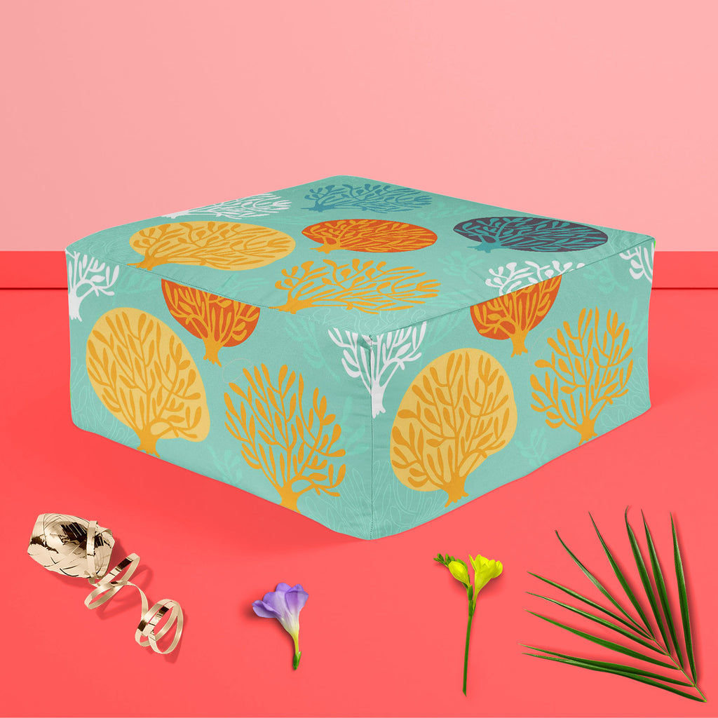 Leaf Art D3 Footstool Footrest Puffy Pouffe Ottoman Bean Bag | Canvas Fabric-Footstools-FST_CB_BN-IC 5007412 IC 5007412, Abstract Expressionism, Abstracts, Ancient, Art and Paintings, Black and White, Decorative, Digital, Digital Art, Drawing, Fashion, Graphic, Historical, Illustrations, Medieval, Modern Art, Nature, Paintings, Patterns, Retro, Scenic, Seasons, Semi Abstract, Signs, Signs and Symbols, Vintage, White, leaf, art, d3, footstool, footrest, puffy, pouffe, ottoman, bean, bag, canvas, fabric, abst