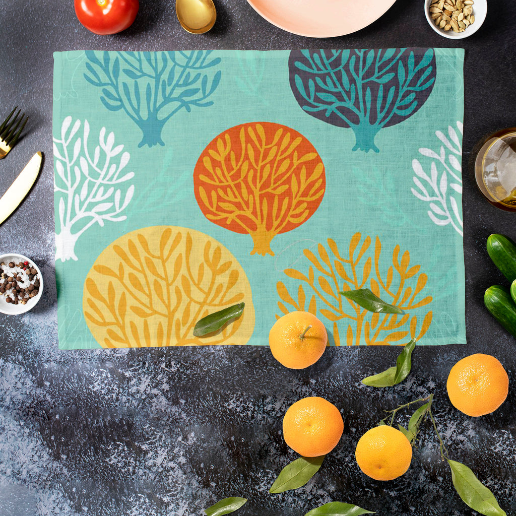 Leaf Art D3 Table Mat Placemat-Table Place Mats Fabric-MAT_TB-IC 5007412 IC 5007412, Abstract Expressionism, Abstracts, Ancient, Art and Paintings, Black and White, Decorative, Digital, Digital Art, Drawing, Fashion, Graphic, Historical, Illustrations, Medieval, Modern Art, Nature, Paintings, Patterns, Retro, Scenic, Seasons, Semi Abstract, Signs, Signs and Symbols, Vintage, White, leaf, art, d3, table, mat, placemat, abstract, autumn, background, branch, decor, decoration, design, elegance, element, fall, 