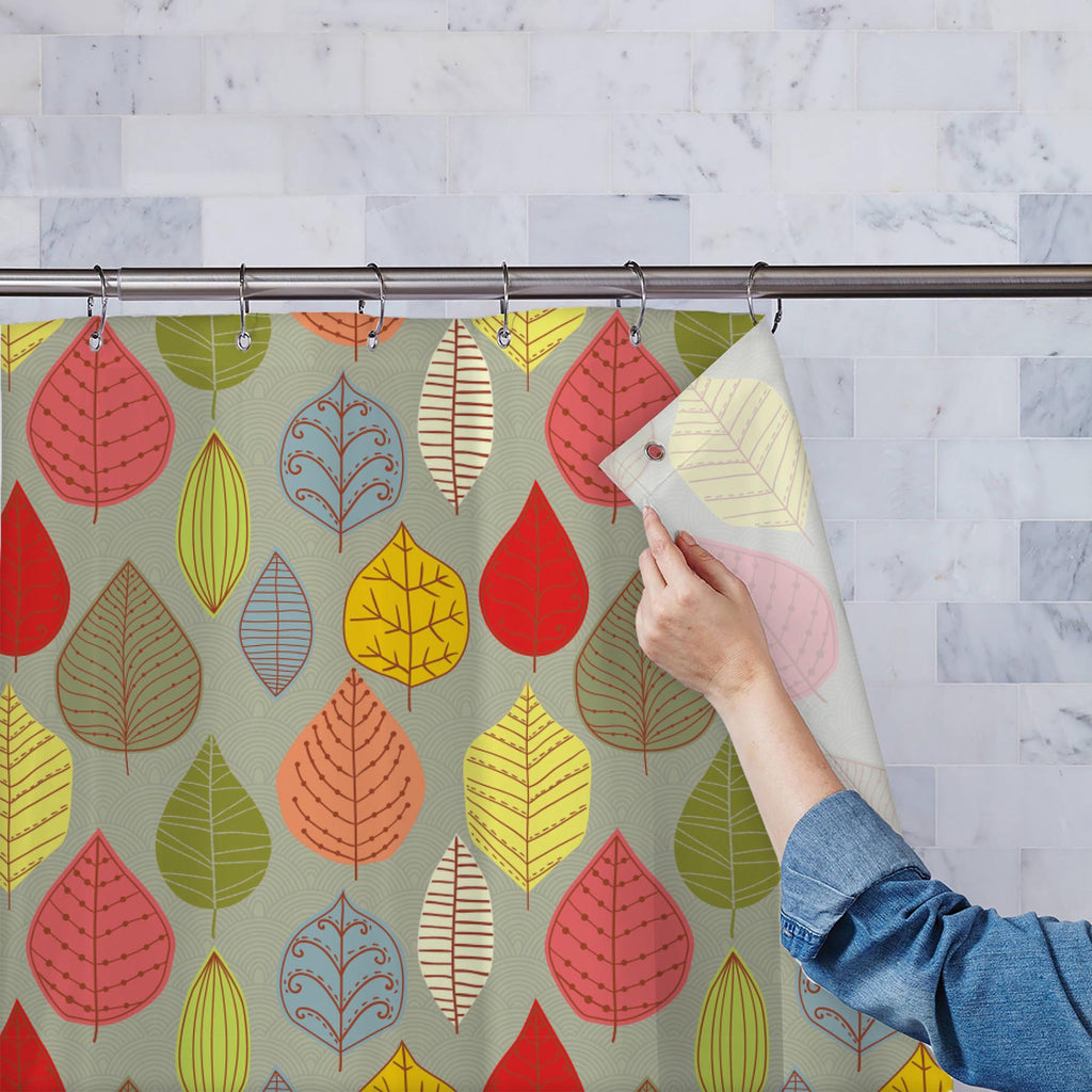 Leaf Art D4 Washable Waterproof Shower Curtain-Shower Curtains-CUR_SH-IC 5007413 IC 5007413, Abstract Expressionism, Abstracts, Ancient, Art and Paintings, Black and White, Decorative, Digital, Digital Art, Drawing, Fashion, Graphic, Historical, Illustrations, Medieval, Modern Art, Nature, Paintings, Patterns, Retro, Scenic, Seasons, Semi Abstract, Signs, Signs and Symbols, Vintage, White, leaf, art, d4, washable, waterproof, shower, curtain, abstract, autumn, background, branch, decor, decoration, design, 