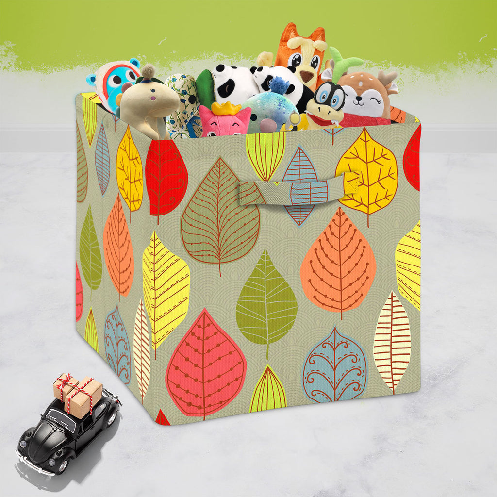 Leaf Art D4 Foldable Open Storage Bin | Organizer Box, Toy Basket, Shelf Box, Laundry Bag | Canvas Fabric-Storage Bins-STR_BI_CB-IC 5007413 IC 5007413, Abstract Expressionism, Abstracts, Ancient, Art and Paintings, Black and White, Decorative, Digital, Digital Art, Drawing, Fashion, Graphic, Historical, Illustrations, Medieval, Modern Art, Nature, Paintings, Patterns, Retro, Scenic, Seasons, Semi Abstract, Signs, Signs and Symbols, Vintage, White, leaf, art, d4, foldable, open, storage, bin, organizer, box,