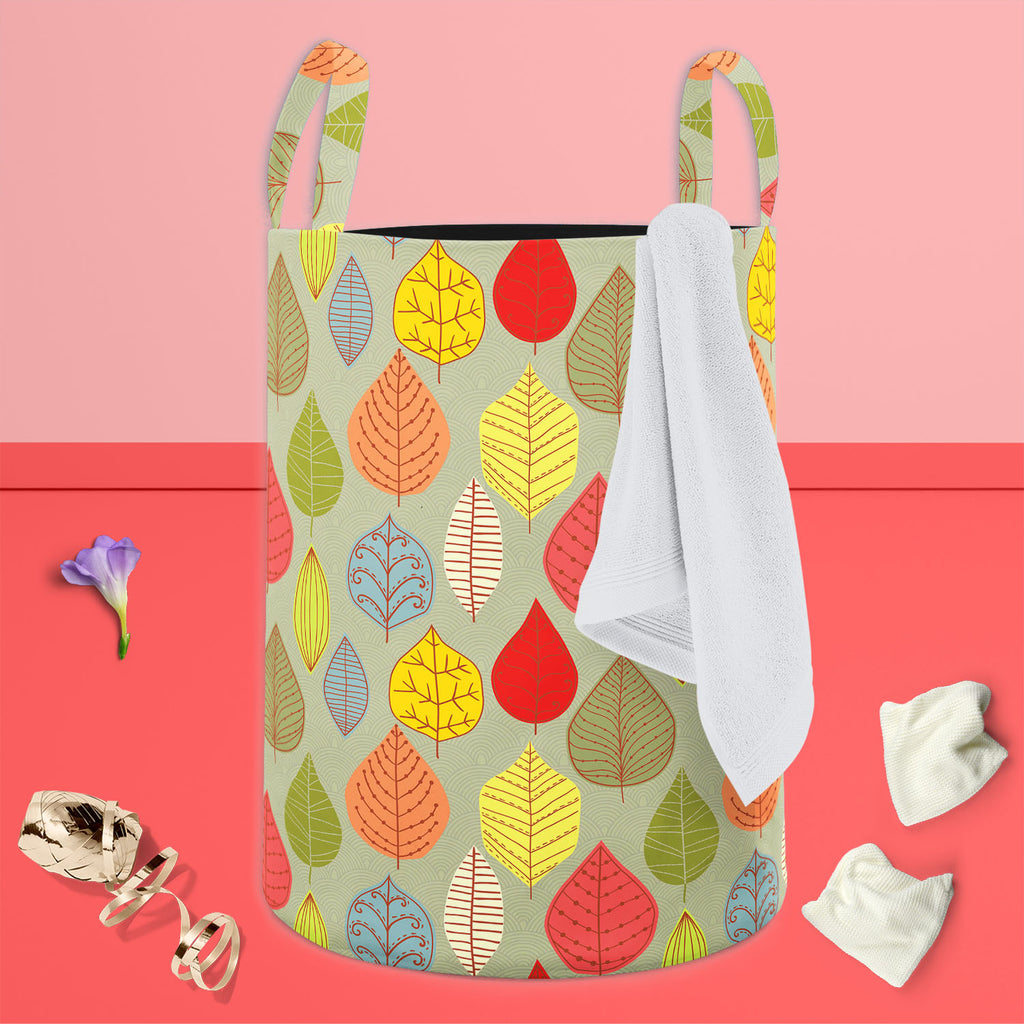 Leaf Art D4 Foldable Open Storage Bin | Organizer Box, Toy Basket, Shelf Box, Laundry Bag | Canvas Fabric-Storage Bins-STR_BI_CB-IC 5007413 IC 5007413, Abstract Expressionism, Abstracts, Ancient, Art and Paintings, Black and White, Decorative, Digital, Digital Art, Drawing, Fashion, Graphic, Historical, Illustrations, Medieval, Modern Art, Nature, Paintings, Patterns, Retro, Scenic, Seasons, Semi Abstract, Signs, Signs and Symbols, Vintage, White, leaf, art, d4, foldable, open, storage, bin, organizer, box,