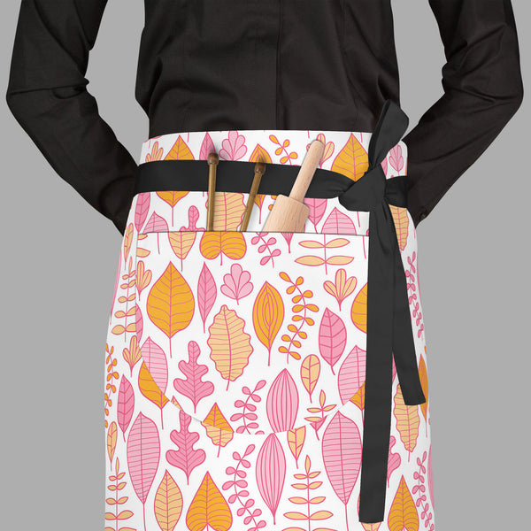 Leaf Art D5 Apron | Adjustable, Free Size & Waist Tiebacks-Aprons Waist to Feet-APR_WS_FT-IC 5007416 IC 5007416, Abstract Expressionism, Abstracts, Ancient, Art and Paintings, Black and White, Decorative, Digital, Digital Art, Drawing, Fashion, Graphic, Historical, Illustrations, Medieval, Modern Art, Nature, Paintings, Patterns, Retro, Scenic, Seasons, Semi Abstract, Signs, Signs and Symbols, Vintage, White, leaf, art, d5, full-length, waist, to, feet, apron, poly-cotton, fabric, adjustable, tiebacks, abst