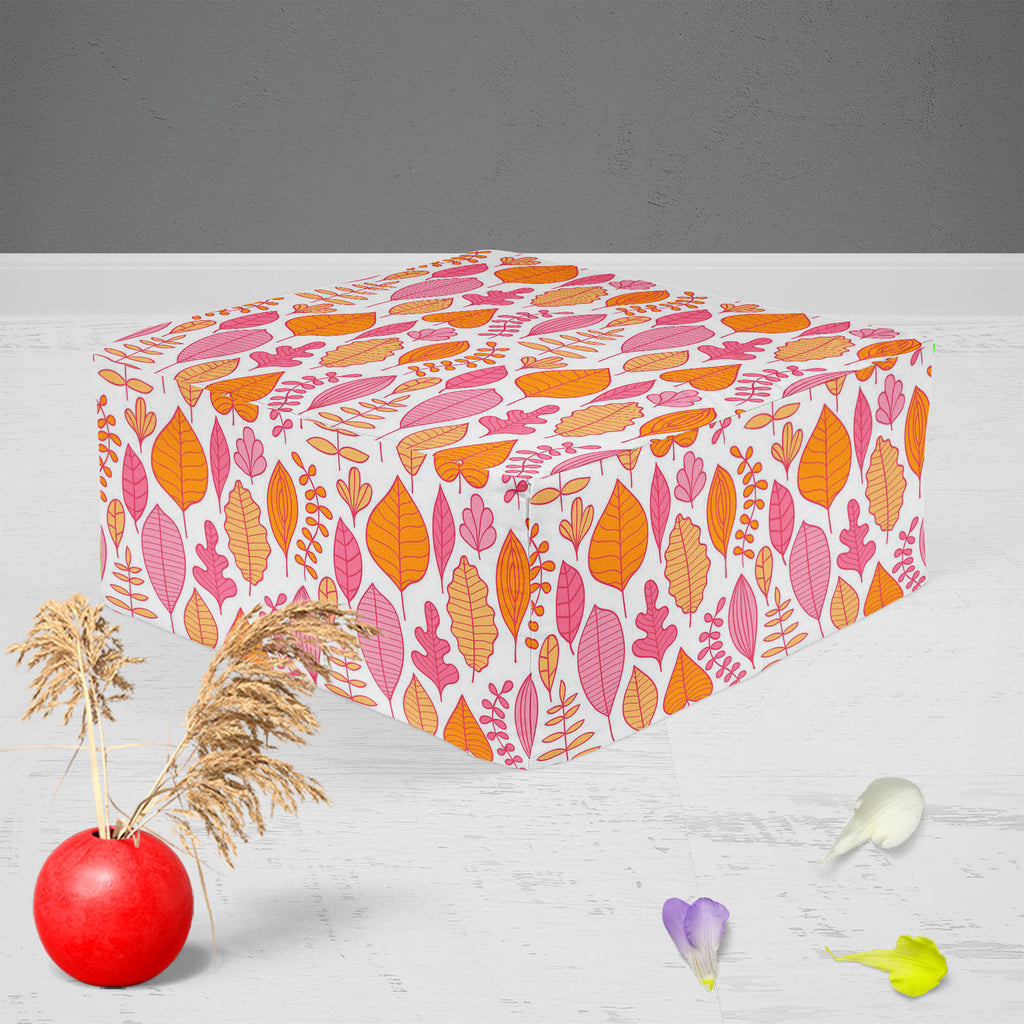 Leaf Art D5 Footstool Footrest Puffy Pouffe Ottoman Bean Bag | Canvas Fabric-Footstools-FST_CB_BN-IC 5007416 IC 5007416, Abstract Expressionism, Abstracts, Ancient, Art and Paintings, Black and White, Decorative, Digital, Digital Art, Drawing, Fashion, Graphic, Historical, Illustrations, Medieval, Modern Art, Nature, Paintings, Patterns, Retro, Scenic, Seasons, Semi Abstract, Signs, Signs and Symbols, Vintage, White, leaf, art, d5, footstool, footrest, puffy, pouffe, ottoman, bean, bag, canvas, fabric, abst