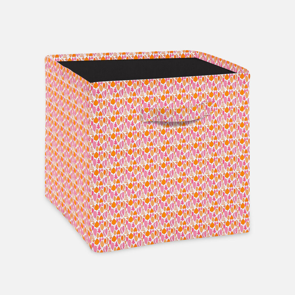 Leaf Art Foldable Open Storage Bin | Organizer Box, Toy Basket, Shelf Box, Laundry Bag | Canvas Fabric-Storage Bins-STR_BI_CB-IC 5007416 IC 5007416, Abstract Expressionism, Abstracts, Ancient, Art and Paintings, Black and White, Decorative, Digital, Digital Art, Drawing, Fashion, Graphic, Historical, Illustrations, Medieval, Modern Art, Nature, Paintings, Patterns, Retro, Scenic, Seasons, Semi Abstract, Signs, Signs and Symbols, Vintage, White, leaf, art, foldable, open, storage, bin, organizer, box, toy, b