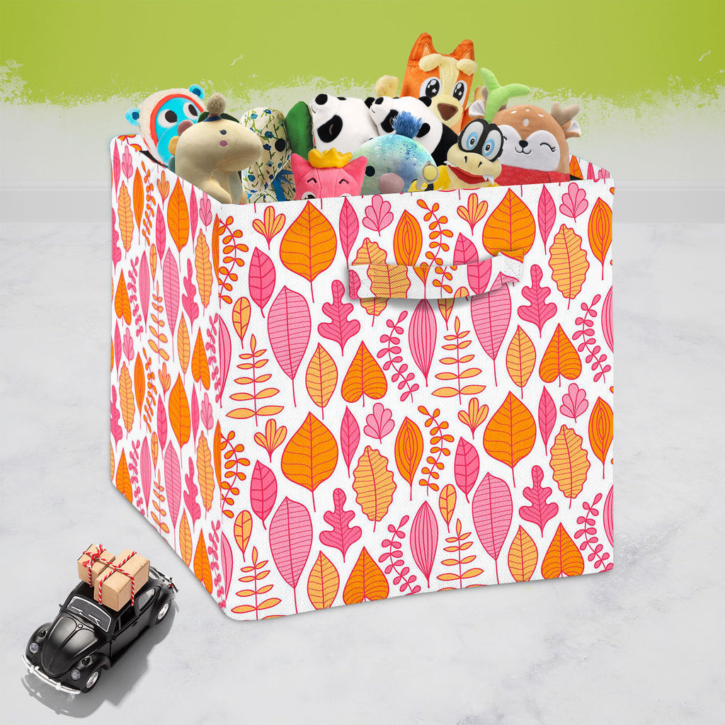 Leaf Art D5 Foldable Open Storage Bin | Organizer Box, Toy Basket, Shelf Box, Laundry Bag | Canvas Fabric-Storage Bins-STR_BI_CB-IC 5007416 IC 5007416, Abstract Expressionism, Abstracts, Ancient, Art and Paintings, Black and White, Decorative, Digital, Digital Art, Drawing, Fashion, Graphic, Historical, Illustrations, Medieval, Modern Art, Nature, Paintings, Patterns, Retro, Scenic, Seasons, Semi Abstract, Signs, Signs and Symbols, Vintage, White, leaf, art, d5, foldable, open, storage, bin, organizer, box,