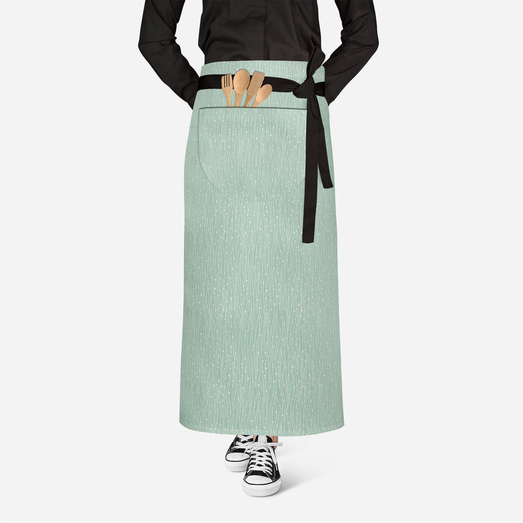 Abstract Style Apron | Adjustable, Free Size & Waist Tiebacks - Aprons Waist to Knee - ArtzFolio.com