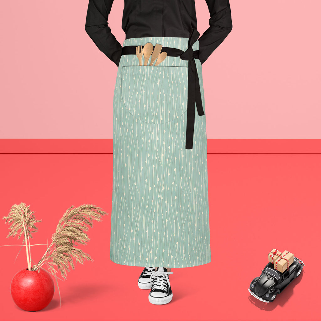 Abstract Style D1 Apron | Adjustable, Free Size & Waist Tiebacks - Aprons Waist to Feet - ArtzFolio.com