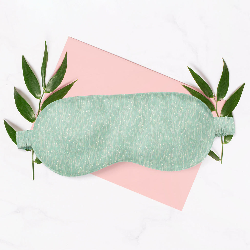 Abstract Style Sleeping Eye Pad Blackout Eye Cover | Soft Anti-Allergic Eco-Friendly Natural Mulberry Silk Fabric - Sleep Masks - ArtzFolio.com