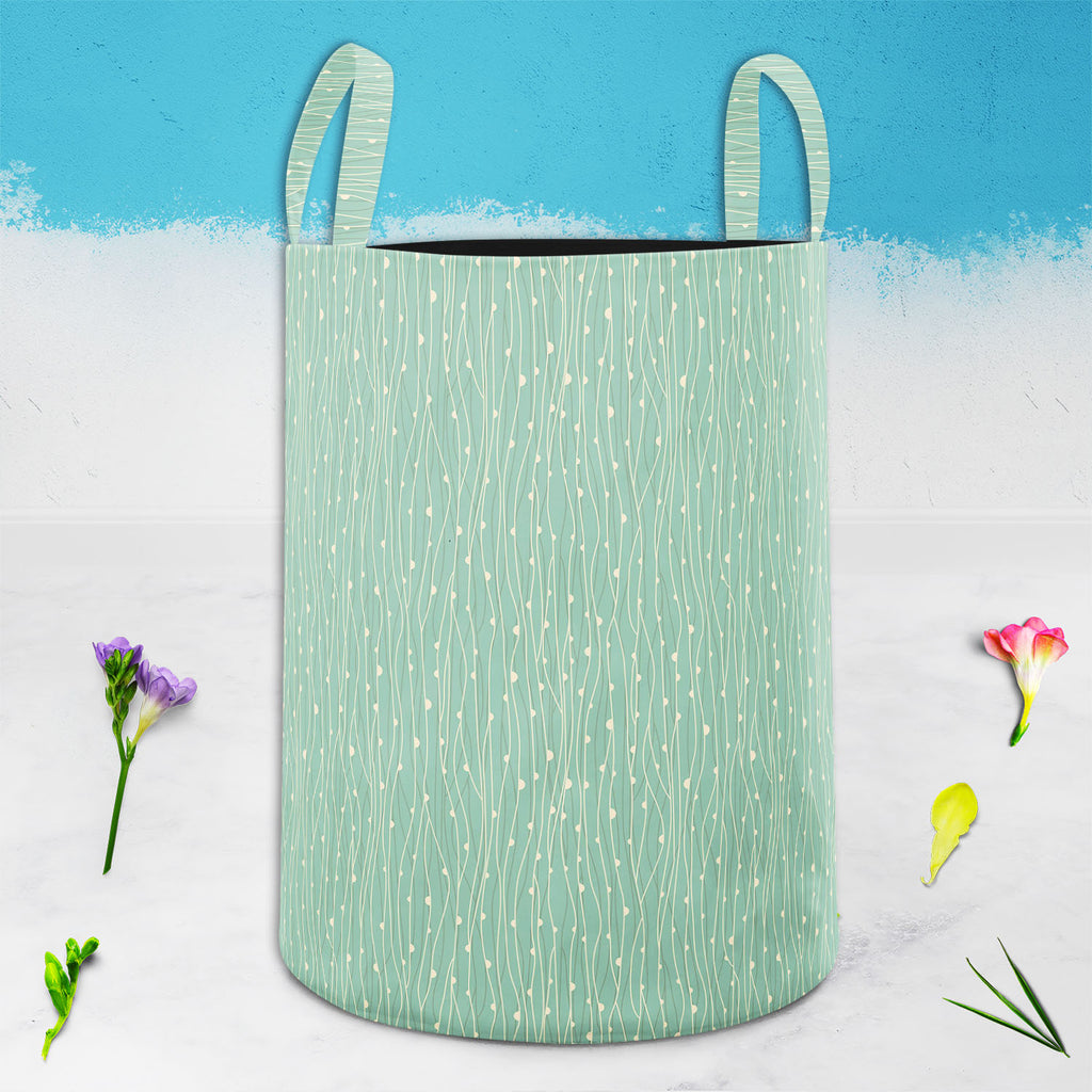 Abstract Style D1 Foldable Open Storage Bin | Organizer Box, Toy Basket, Shelf Box, Laundry Bag | Canvas Fabric - Storage Bins - ArtzFolio.com