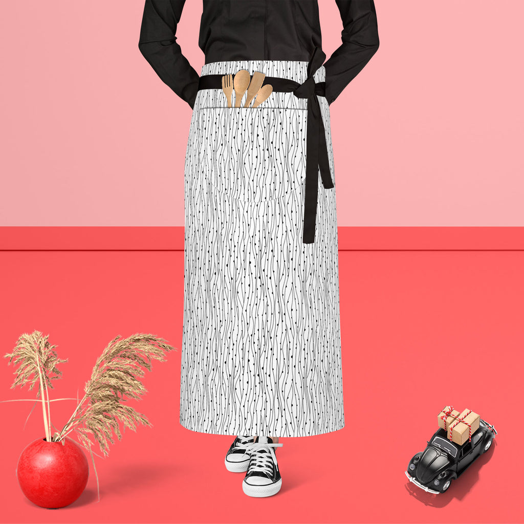 Abstract Style D2 Apron | Adjustable, Free Size & Waist Tiebacks - Aprons Waist to Feet - ArtzFolio.com