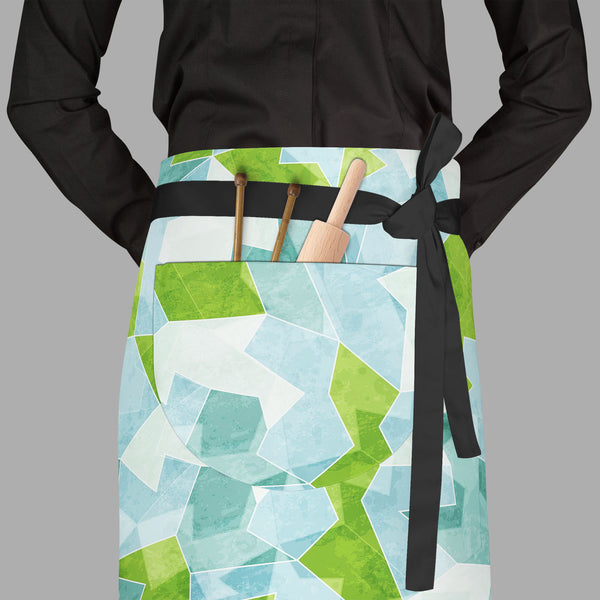 Blue Mosaic Apron | Adjustable, Free Size & Waist Tiebacks-Aprons Waist to Feet-APR_WS_FT-IC 5007421 IC 5007421, Abstract Expressionism, Abstracts, Architecture, Art and Paintings, Decorative, Diamond, Digital, Digital Art, Dots, Geometric, Geometric Abstraction, Graffiti, Graphic, Grid Art, Hipster, Illustrations, Modern Art, Patterns, Retro, Semi Abstract, Signs, Signs and Symbols, Triangles, blue, mosaic, full-length, waist, to, feet, apron, poly-cotton, fabric, adjustable, tiebacks, abstract, art, artis