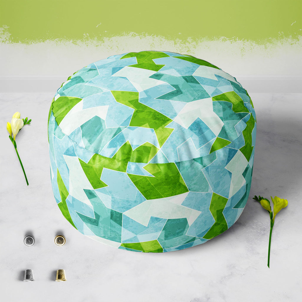 Blue Mosaic Footstool Footrest Puffy Pouffe Ottoman Bean Bag | Canvas Fabric-Footstools-FST_CB_BN-IC 5007421 IC 5007421, Abstract Expressionism, Abstracts, Architecture, Art and Paintings, Decorative, Diamond, Digital, Digital Art, Dots, Geometric, Geometric Abstraction, Graffiti, Graphic, Grid Art, Hipster, Illustrations, Modern Art, Patterns, Retro, Semi Abstract, Signs, Signs and Symbols, Triangles, blue, mosaic, footstool, footrest, puffy, pouffe, ottoman, bean, bag, canvas, fabric, abstract, art, artis