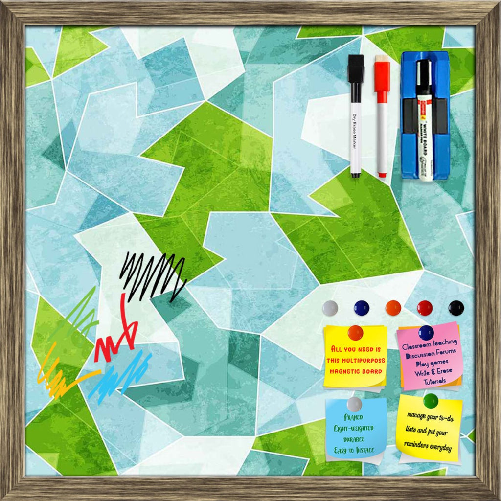 Blue Mosaic Framed Magnetic Dry Erase Board | Combo with Magnet Buttons & Markers-Magnetic Boards Framed-MGB_FR-IC 5007421 IC 5007421, Abstract Expressionism, Abstracts, Architecture, Art and Paintings, Decorative, Diamond, Digital, Digital Art, Dots, Geometric, Geometric Abstraction, Graffiti, Graphic, Grid Art, Hipster, Illustrations, Modern Art, Patterns, Retro, Semi Abstract, Signs, Signs and Symbols, Triangles, blue, mosaic, framed, magnetic, dry, erase, board, printed, whiteboard, with, 4, magnets, 2,