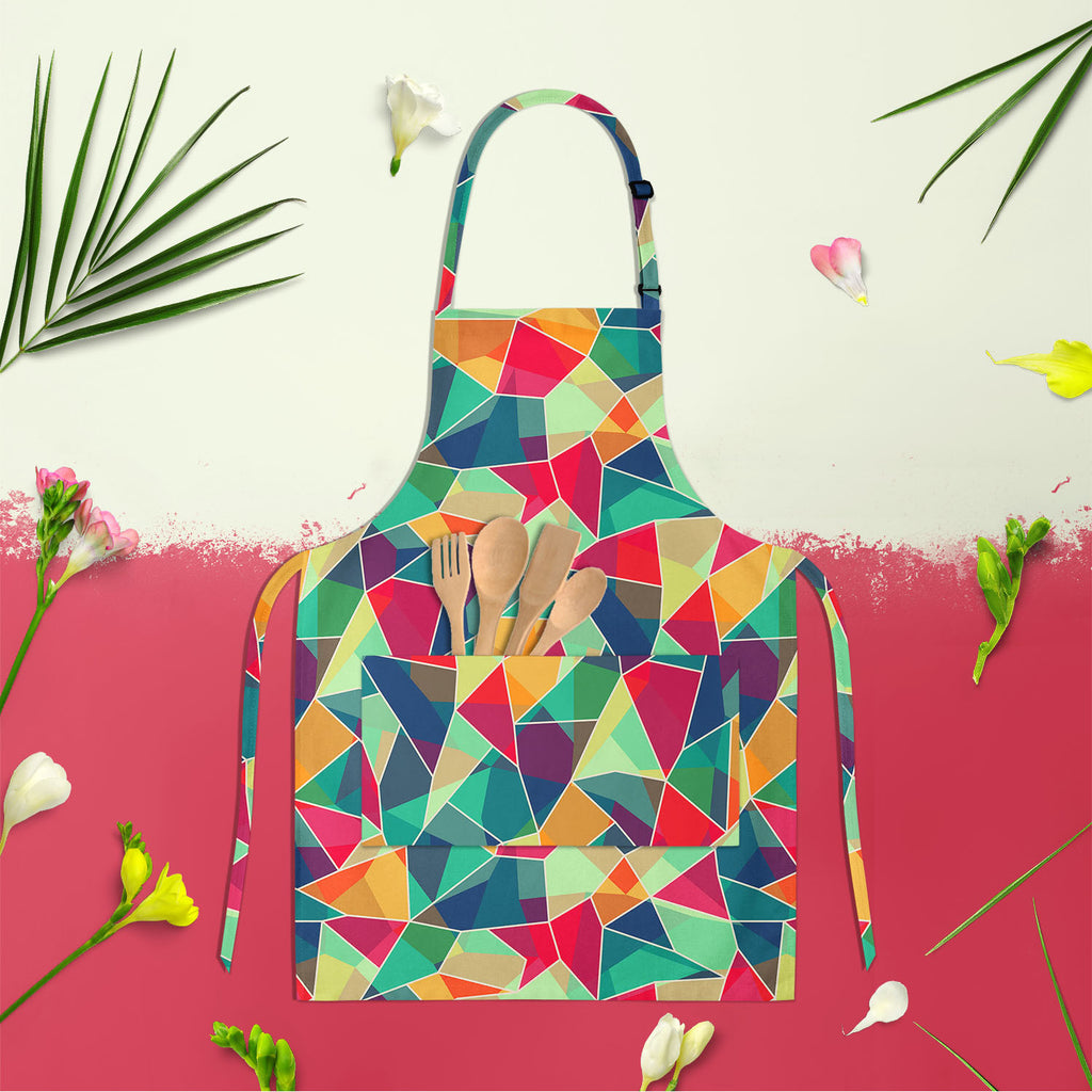 Mosaic D1 Apron | Adjustable, Free Size & Waist Tiebacks-Aprons Neck to Knee-APR_NK_KN-IC 5007423 IC 5007423, Abstract Expressionism, Abstracts, Ancient, Art and Paintings, Circle, Decorative, Digital, Digital Art, Fashion, Geometric, Geometric Abstraction, Graphic, Grid Art, Historical, Illustrations, Medieval, Modern Art, Patterns, Retro, Semi Abstract, Signs, Signs and Symbols, Triangles, Vintage, mosaic, d1, apron, adjustable, free, size, waist, tiebacks, abstract, art, artistic, artwork, backdrop, back