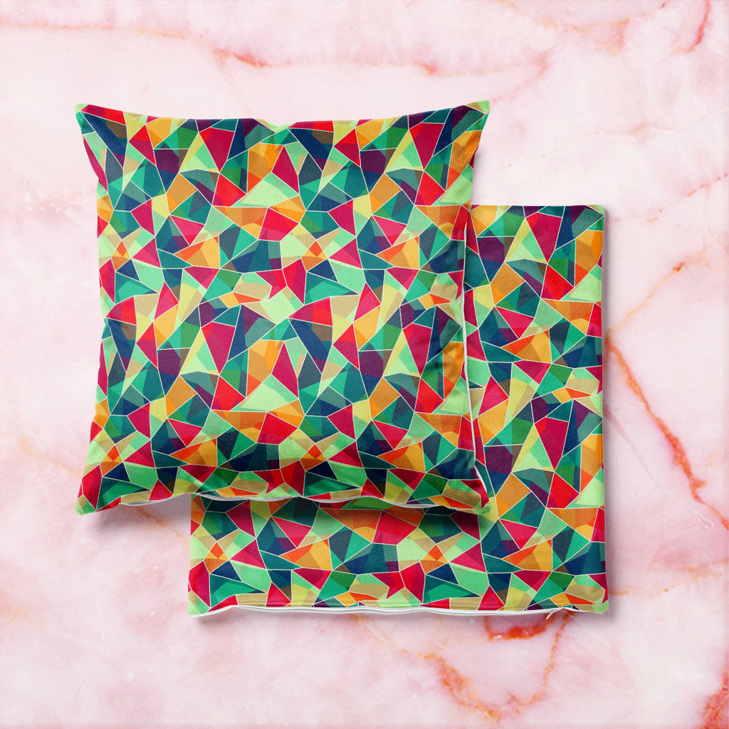 Mosaic D1 Cushion Cover Throw Pillow-Cushion Covers-CUS_CV-IC 5007423 IC 5007423, Abstract Expressionism, Abstracts, Ancient, Art and Paintings, Circle, Decorative, Digital, Digital Art, Fashion, Geometric, Geometric Abstraction, Graphic, Grid Art, Historical, Illustrations, Medieval, Modern Art, Patterns, Retro, Semi Abstract, Signs, Signs and Symbols, Triangles, Vintage, mosaic, d1, cushion, cover, throw, pillow, abstract, art, artistic, artwork, backdrop, background, blue, color, colorful, creative, deco