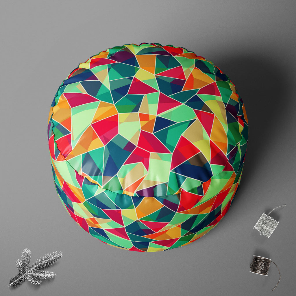 Mosaic D1 Footstool Footrest Puffy Pouffe Ottoman Bean Bag | Canvas Fabric-Footstools-FST_CB_BN-IC 5007423 IC 5007423, Abstract Expressionism, Abstracts, Ancient, Art and Paintings, Circle, Decorative, Digital, Digital Art, Fashion, Geometric, Geometric Abstraction, Graphic, Grid Art, Historical, Illustrations, Medieval, Modern Art, Patterns, Retro, Semi Abstract, Signs, Signs and Symbols, Triangles, Vintage, mosaic, d1, footstool, footrest, puffy, pouffe, ottoman, bean, bag, canvas, fabric, abstract, art, 