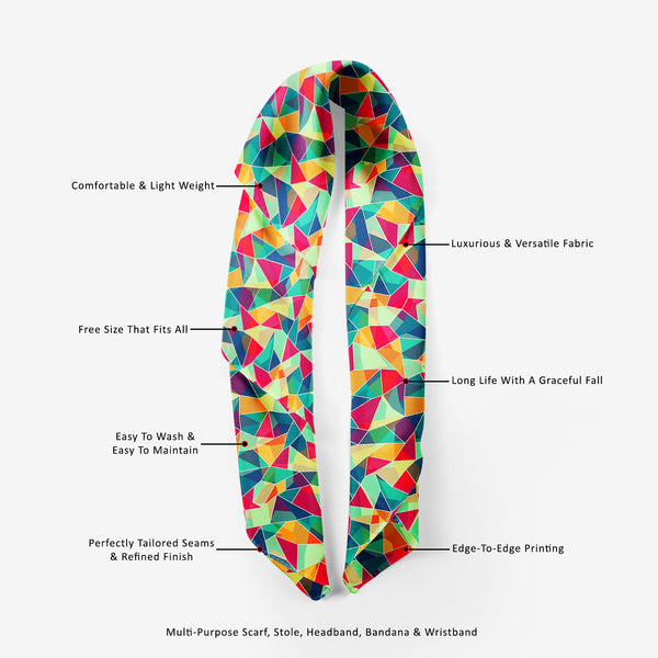 Mosaic Printed Scarf | Neckwear Balaclava | Girls & Women | Soft Poly Fabric-Scarfs Basic-SCF_FB_BS-IC 5007423 IC 5007423, Abstract Expressionism, Abstracts, Ancient, Art and Paintings, Circle, Decorative, Digital, Digital Art, Fashion, Geometric, Geometric Abstraction, Graphic, Grid Art, Historical, Illustrations, Medieval, Modern Art, Patterns, Retro, Semi Abstract, Signs, Signs and Symbols, Triangles, Vintage, mosaic, printed, scarf, neckwear, balaclava, girls, women, soft, poly, fabric, abstract, art, a