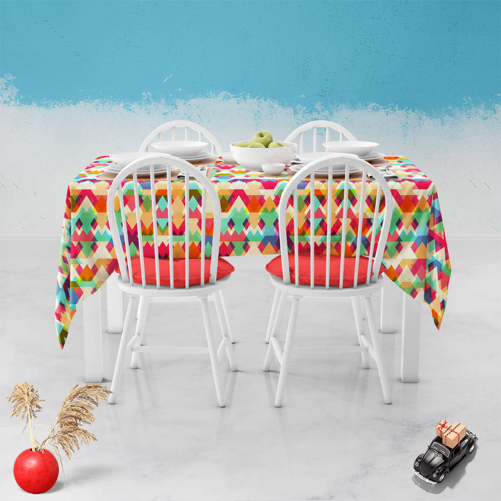 Triangles D1 Table Cloth Cover-Table Covers-CVR_TB_NR-IC 5007424 IC 5007424, Abstract Expressionism, Abstracts, Ancient, Art and Paintings, Diamond, Digital, Digital Art, Fantasy, Fashion, Geometric, Geometric Abstraction, Graphic, Hipster, Historical, Illustrations, Medieval, Modern Art, Patterns, Retro, Semi Abstract, Signs, Signs and Symbols, Symbols, Triangles, Vintage, d1, table, cloth, cover, pattern, triangle, colorful, background, abstract, art, artistic, artwork, backdrop, beautiful, color, concept