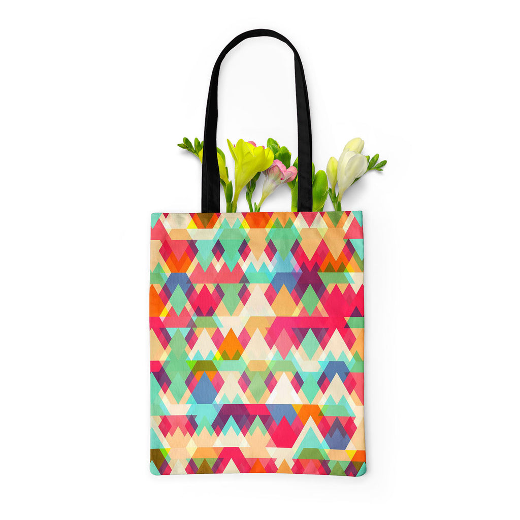 Triangles D1 Tote Bag Shoulder Purse | Multipurpose-Tote Bags Basic-TOT_FB_BS-IC 5007424 IC 5007424, Abstract Expressionism, Abstracts, Ancient, Art and Paintings, Diamond, Digital, Digital Art, Fantasy, Fashion, Geometric, Geometric Abstraction, Graphic, Hipster, Historical, Illustrations, Medieval, Modern Art, Patterns, Retro, Semi Abstract, Signs, Signs and Symbols, Symbols, Triangles, Vintage, d1, tote, bag, shoulder, purse, multipurpose, pattern, triangle, colorful, background, abstract, art, artistic,
