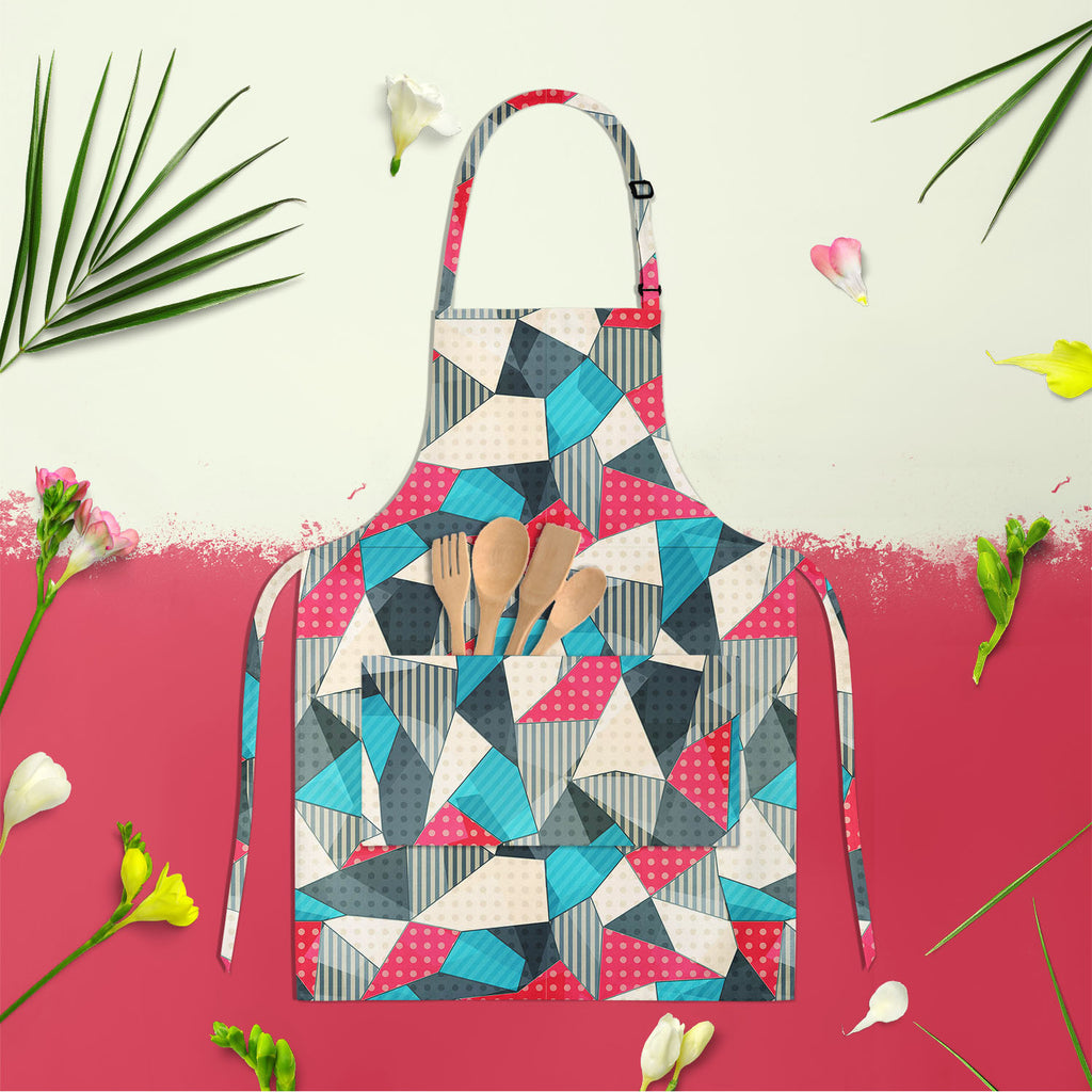 Cut Fabrics Apron | Adjustable, Free Size & Waist Tiebacks-Aprons Neck to Knee-APR_NK_KN-IC 5007425 IC 5007425, Abstract Expressionism, Abstracts, Art and Paintings, Botanical, Circle, Decorative, Digital, Digital Art, Fashion, Floral, Flowers, Graphic, Hipster, Icons, Illustrations, Nature, Patterns, Retro, Semi Abstract, Signs, Signs and Symbols, Triangles, cut, fabrics, apron, adjustable, free, size, waist, tiebacks, pattern, flower, seamless, patchwork, abstract, art, backdrop, background, blue, classic