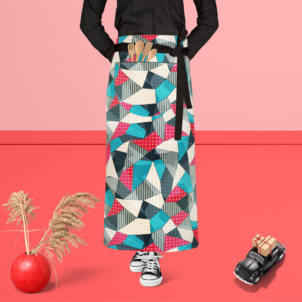 Cut Fabrics Apron | Adjustable, Free Size & Waist Tiebacks-Aprons Waist to Feet-APR_WS_FT-IC 5007425 IC 5007425, Abstract Expressionism, Abstracts, Art and Paintings, Botanical, Circle, Decorative, Digital, Digital Art, Fashion, Floral, Flowers, Graphic, Hipster, Icons, Illustrations, Nature, Patterns, Retro, Semi Abstract, Signs, Signs and Symbols, Triangles, cut, fabrics, apron, adjustable, free, size, waist, tiebacks, pattern, flower, seamless, patchwork, abstract, art, backdrop, background, blue, classi