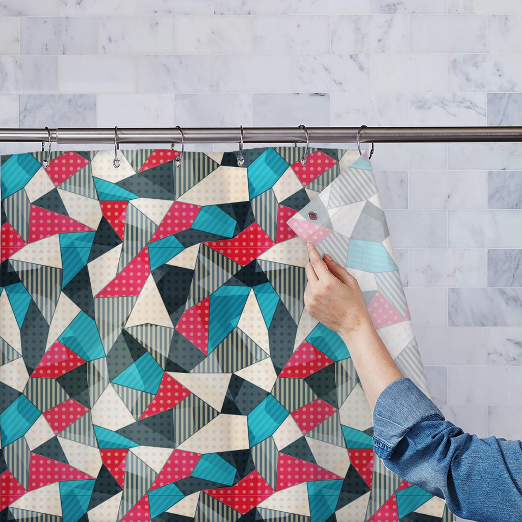 Cut Fabrics Washable Waterproof Shower Curtain-Shower Curtains-CUR_SH-IC 5007425 IC 5007425, Abstract Expressionism, Abstracts, Art and Paintings, Botanical, Circle, Decorative, Digital, Digital Art, Fashion, Floral, Flowers, Graphic, Hipster, Icons, Illustrations, Nature, Patterns, Retro, Semi Abstract, Signs, Signs and Symbols, Triangles, cut, fabrics, washable, waterproof, shower, curtain, pattern, flower, seamless, patchwork, abstract, art, backdrop, background, blue, classic, craft, decor, decoration, 