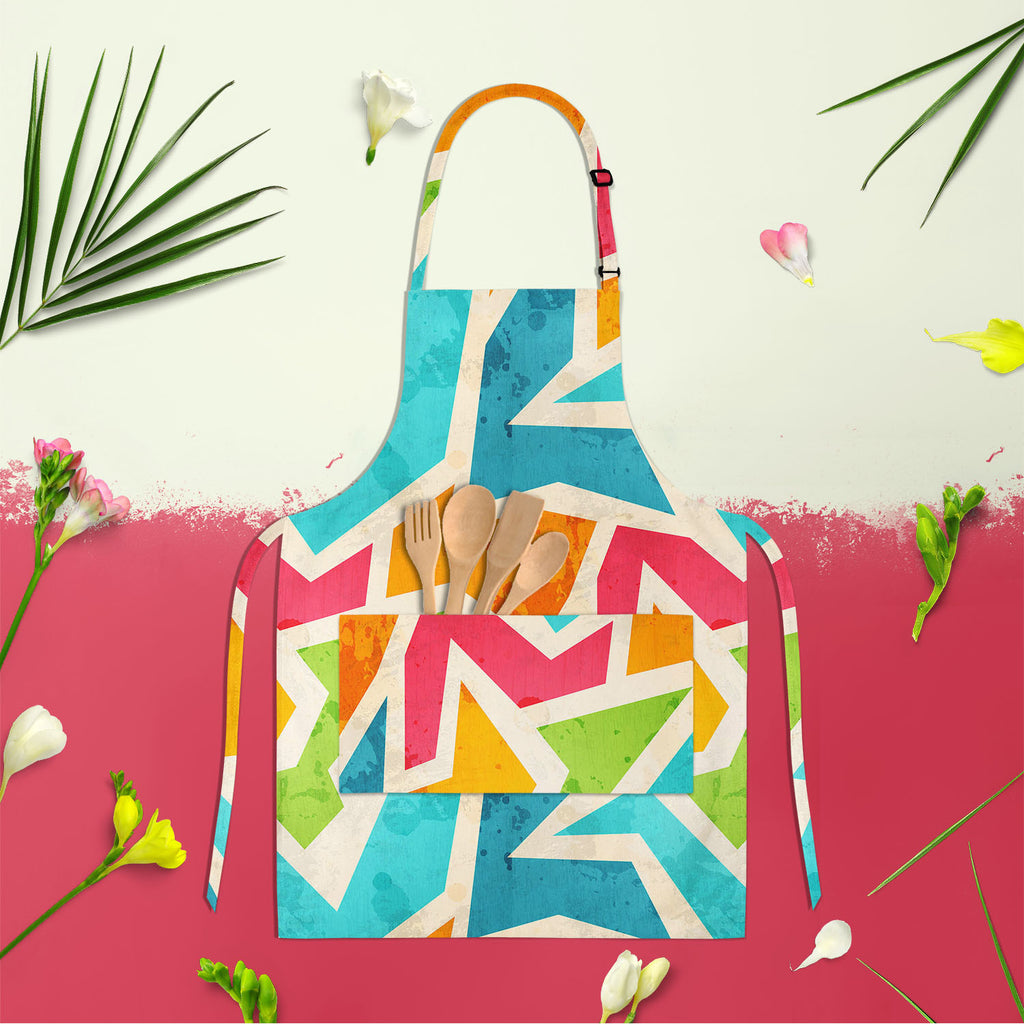 Geometric D1 Apron | Adjustable, Free Size & Waist Tiebacks-Aprons Neck to Knee-APR_NK_KN-IC 5007426 IC 5007426, Abstract Expressionism, Abstracts, Ancient, Art and Paintings, Culture, Decorative, Digital, Digital Art, Ethnic, Fashion, Geometric, Geometric Abstraction, Graffiti, Graphic, Historical, Illustrations, Marble and Stone, Medieval, Modern Art, Patterns, Retro, Semi Abstract, Signs, Signs and Symbols, Traditional, Triangles, Tribal, Urban, Vintage, World Culture, d1, apron, adjustable, free, size, 