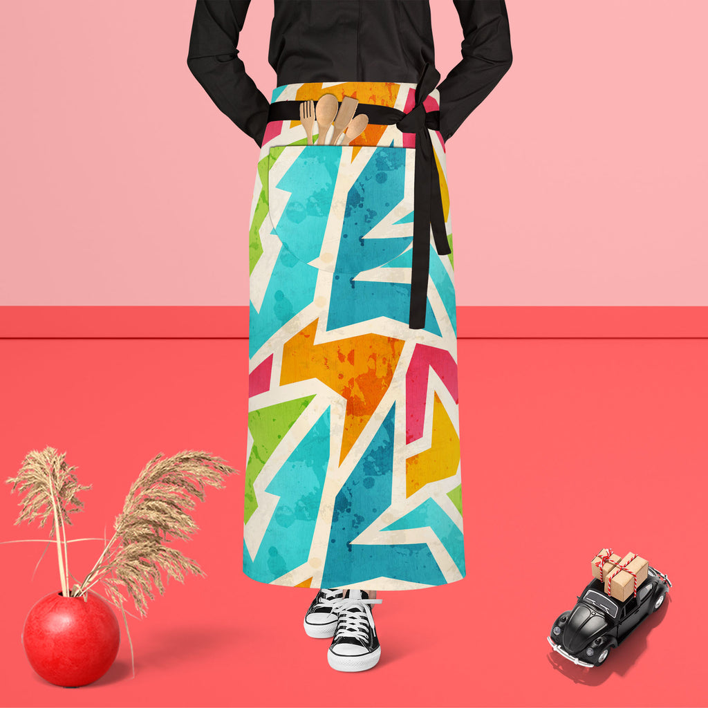 Geometric D1 Apron | Adjustable, Free Size & Waist Tiebacks-Aprons Waist to Feet-APR_WS_FT-IC 5007426 IC 5007426, Abstract Expressionism, Abstracts, Ancient, Art and Paintings, Culture, Decorative, Digital, Digital Art, Ethnic, Fashion, Geometric, Geometric Abstraction, Graffiti, Graphic, Historical, Illustrations, Marble and Stone, Medieval, Modern Art, Patterns, Retro, Semi Abstract, Signs, Signs and Symbols, Traditional, Triangles, Tribal, Urban, Vintage, World Culture, d1, apron, adjustable, free, size,