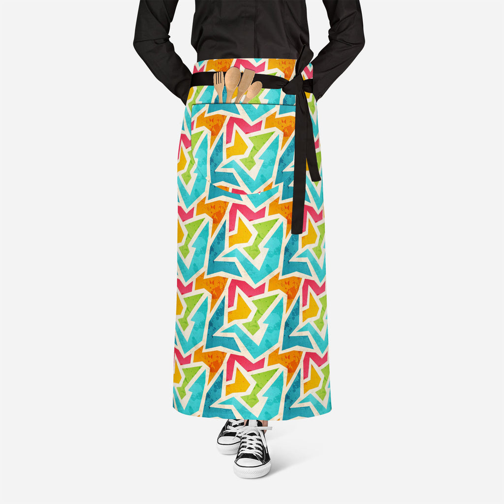 Geometric Apron | Adjustable, Free Size & Waist Tiebacks-Aprons Waist to Knee-APR_WS_FT-IC 5007426 IC 5007426, Abstract Expressionism, Abstracts, Ancient, Art and Paintings, Culture, Decorative, Digital, Digital Art, Ethnic, Fashion, Geometric, Geometric Abstraction, Graffiti, Graphic, Historical, Illustrations, Marble and Stone, Medieval, Modern Art, Patterns, Retro, Semi Abstract, Signs, Signs and Symbols, Traditional, Triangles, Tribal, Urban, Vintage, World Culture, apron, adjustable, free, size, waist,