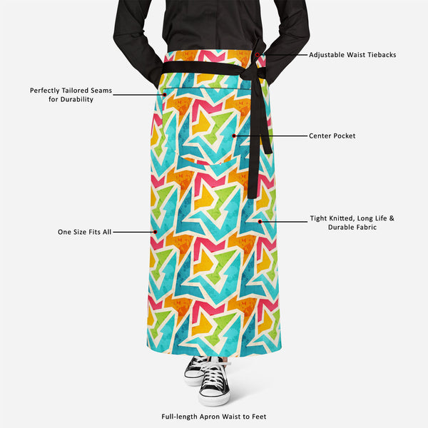 Geometric Apron | Adjustable, Free Size & Waist Tiebacks-Aprons Waist to Knee-APR_WS_FT-IC 5007426 IC 5007426, Abstract Expressionism, Abstracts, Ancient, Art and Paintings, Culture, Decorative, Digital, Digital Art, Ethnic, Fashion, Geometric, Geometric Abstraction, Graffiti, Graphic, Historical, Illustrations, Marble and Stone, Medieval, Modern Art, Patterns, Retro, Semi Abstract, Signs, Signs and Symbols, Traditional, Triangles, Tribal, Urban, Vintage, World Culture, full-length, apron, satin, fabric, ad