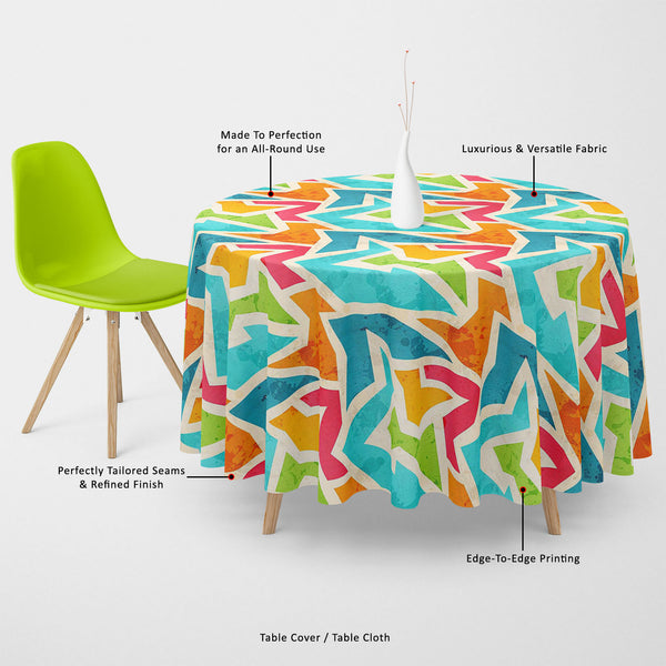 Geometric Table Cloth Cover-Table Covers-CVR_TB_RD-IC 5007426 IC 5007426, Abstract Expressionism, Abstracts, Ancient, Art and Paintings, Culture, Decorative, Digital, Digital Art, Ethnic, Fashion, Geometric, Geometric Abstraction, Graffiti, Graphic, Historical, Illustrations, Marble and Stone, Medieval, Modern Art, Patterns, Retro, Semi Abstract, Signs, Signs and Symbols, Traditional, Triangles, Tribal, Urban, Vintage, World Culture, table, cloth, cover, canvas, fabric, abstract, art, artistic, backdrop, ba