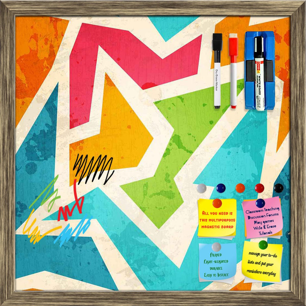 Geometric Framed Magnetic Dry Erase Board | Combo with Magnet Buttons & Markers-Magnetic Boards Framed-MGB_FR-IC 5007426 IC 5007426, Abstract Expressionism, Abstracts, Ancient, Art and Paintings, Culture, Decorative, Digital, Digital Art, Ethnic, Fashion, Geometric, Geometric Abstraction, Graffiti, Graphic, Historical, Illustrations, Marble and Stone, Medieval, Modern Art, Patterns, Retro, Semi Abstract, Signs, Signs and Symbols, Traditional, Triangles, Tribal, Urban, Vintage, World Culture, framed, magneti
