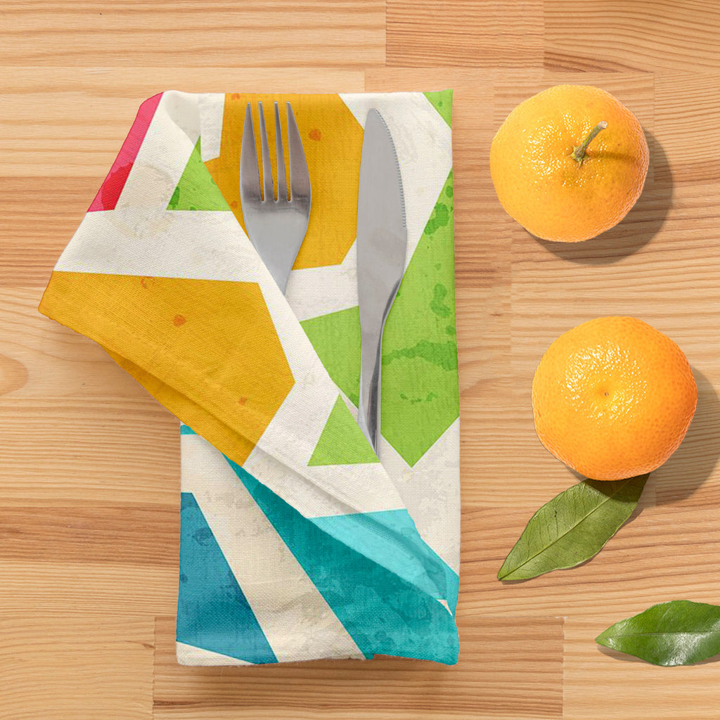 Geometric D1 Table Napkin-Table Napkins-NAP_TB-IC 5007426 IC 5007426, Abstract Expressionism, Abstracts, Ancient, Art and Paintings, Culture, Decorative, Digital, Digital Art, Ethnic, Fashion, Geometric, Geometric Abstraction, Graffiti, Graphic, Historical, Illustrations, Marble and Stone, Medieval, Modern Art, Patterns, Retro, Semi Abstract, Signs, Signs and Symbols, Traditional, Triangles, Tribal, Urban, Vintage, World Culture, d1, table, napkin, abstract, art, artistic, backdrop, background, bright, coll