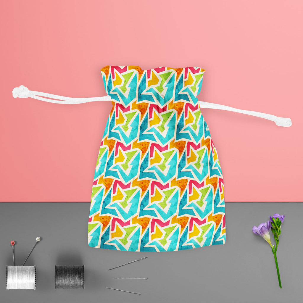 Geometric D1 Pouch Wrist Potli Bag | Bag for Weddings & Casual Parties-Drawstring Pouches-PCH_FB_DS-IC 5007426 IC 5007426, Abstract Expressionism, Abstracts, Ancient, Art and Paintings, Culture, Decorative, Digital, Digital Art, Ethnic, Fashion, Geometric, Geometric Abstraction, Graffiti, Graphic, Historical, Illustrations, Marble and Stone, Medieval, Modern Art, Patterns, Retro, Semi Abstract, Signs, Signs and Symbols, Traditional, Triangles, Tribal, Urban, Vintage, World Culture, d1, pouch, wrist, potli, 