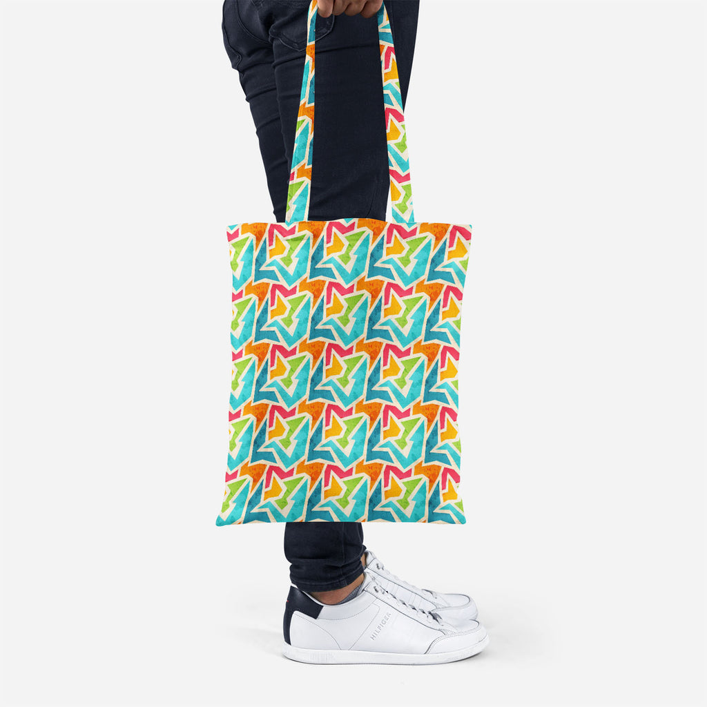 ArtzFolio Geometric Tote Bag Shoulder Purse | Multipurpose-Tote Bags Basic-AZ5007426TOT_RF-IC 5007426 IC 5007426, Abstract Expressionism, Abstracts, Ancient, Art and Paintings, Culture, Decorative, Digital, Digital Art, Ethnic, Fashion, Geometric, Geometric Abstraction, Graffiti, Graphic, Historical, Illustrations, Marble and Stone, Medieval, Modern Art, Patterns, Retro, Semi Abstract, Signs, Signs and Symbols, Traditional, Triangles, Tribal, Urban, Vintage, World Culture, tote, bag, shoulder, purse, multip
