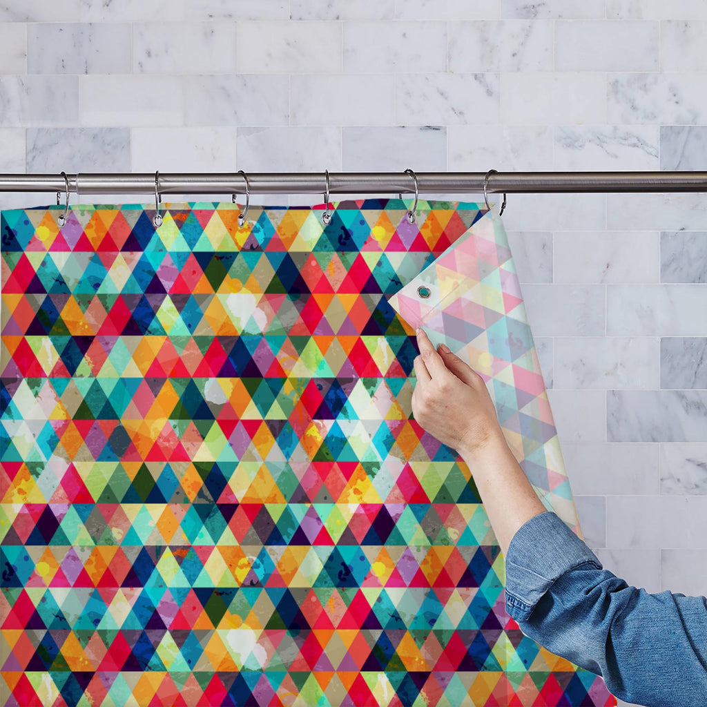 Grunge Triangle D1 Washable Waterproof Shower Curtain-Shower Curtains-CUR_SH-IC 5007427 IC 5007427, Abstract Expressionism, Abstracts, Ancient, Art and Paintings, Culture, Diamond, Digital, Digital Art, Ethnic, Geometric, Geometric Abstraction, Graphic, Hipster, Historical, Illustrations, Medieval, Modern Art, Music, Music and Dance, Music and Musical Instruments, Patterns, Retro, Semi Abstract, Signs, Signs and Symbols, Traditional, Triangles, Tribal, Vintage, World Culture, grunge, triangle, d1, washable,