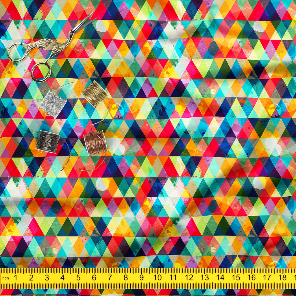 Grunge Triangle D1 Sofa Fabric by Metre | Upholstery For Sofa, Curtains & Cushions-Sofa Fabrics-SOF_FB-IC 5007427 IC 5007427, Abstract Expressionism, Abstracts, Ancient, Art and Paintings, Culture, Diamond, Digital, Digital Art, Ethnic, Geometric, Geometric Abstraction, Graphic, Hipster, Historical, Illustrations, Medieval, Modern Art, Music, Music and Dance, Music and Musical Instruments, Patterns, Retro, Semi Abstract, Signs, Signs and Symbols, Traditional, Triangles, Tribal, Vintage, World Culture, grung